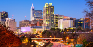 Raleigh skyline view